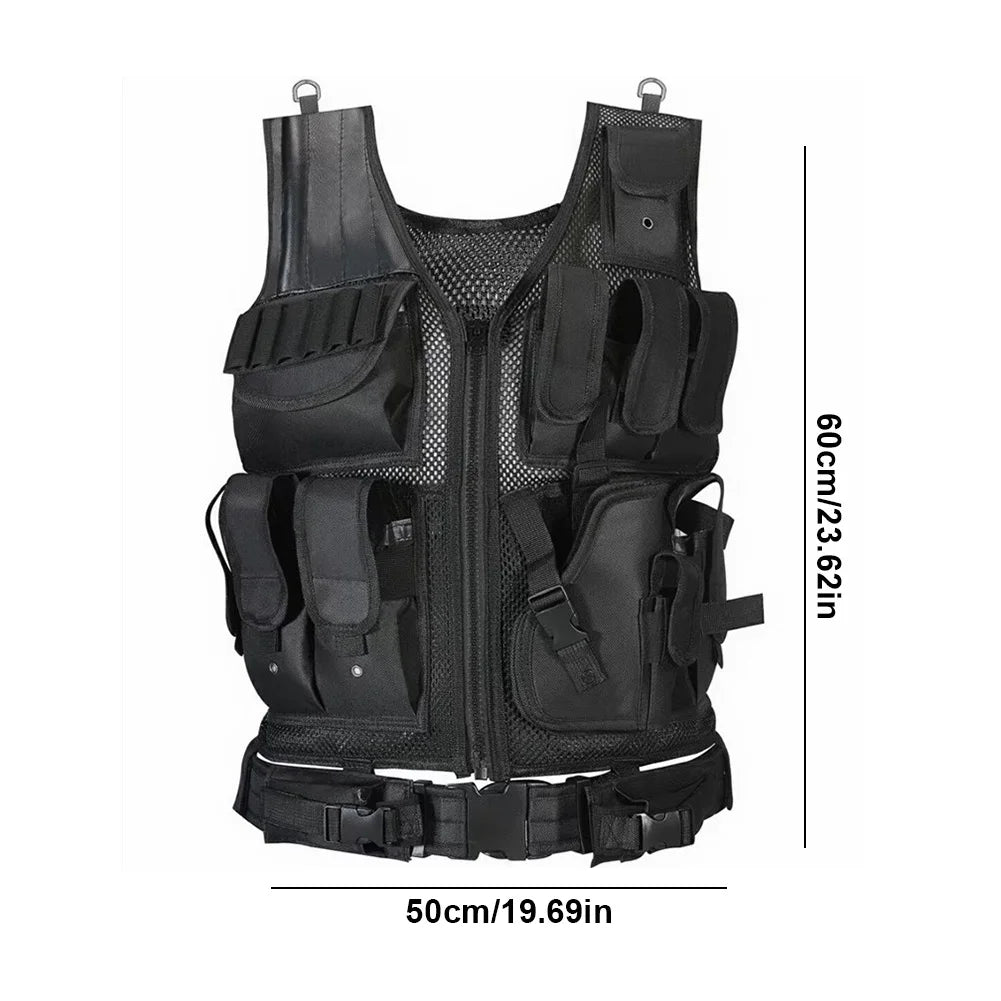 Nylon Hunting Vest Adjustable Multi-Pocket.