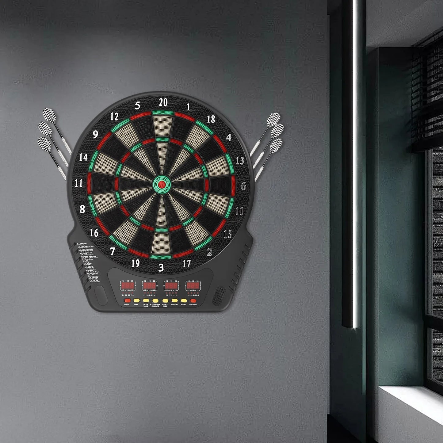 Electronic Dartboard with 27 Game Modes