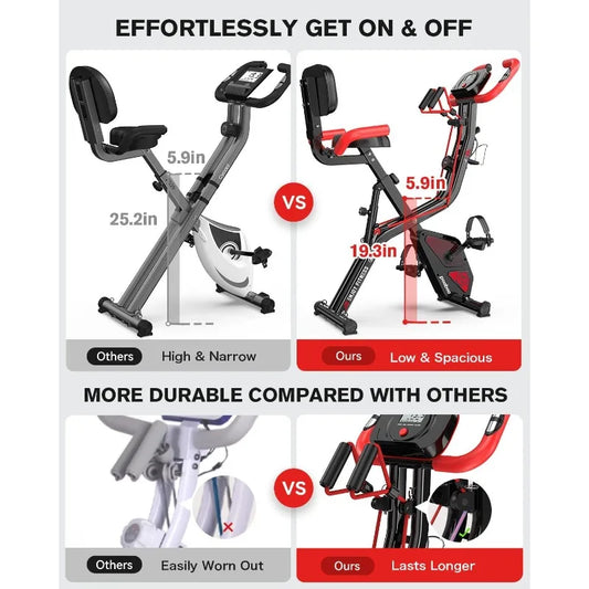Folding Exercise Bike Stationary Machine