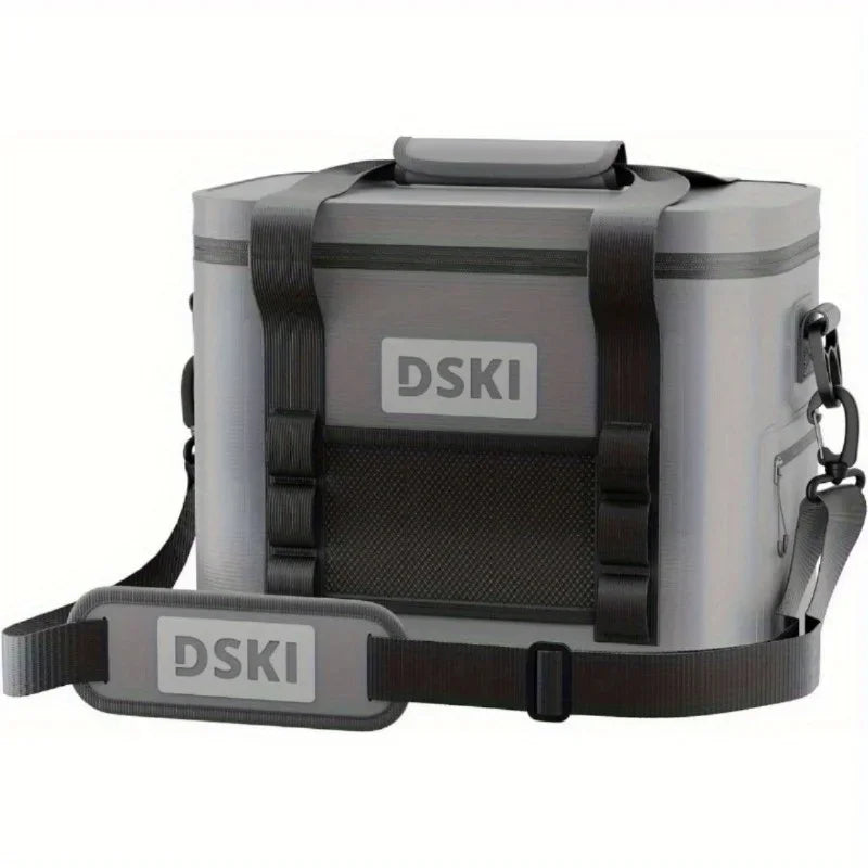 Foldable, leak proof, soft surface cooler