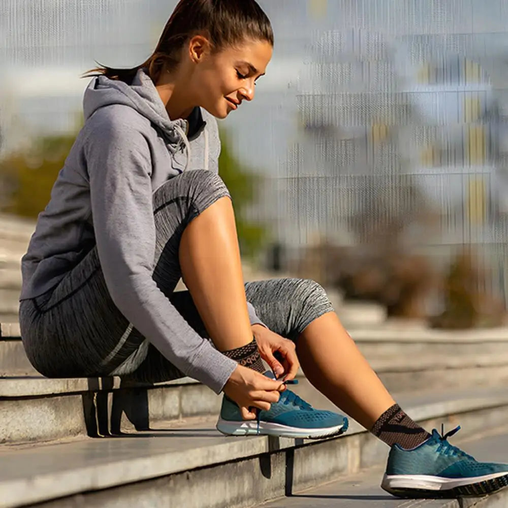Copper Compression Ankle Brace Socks for Sprains and Arthritis.