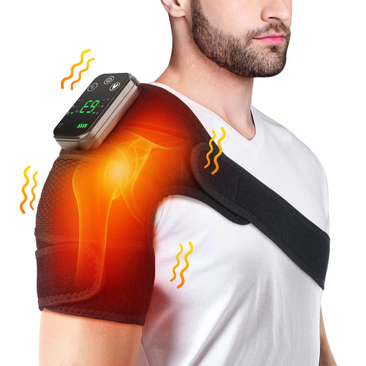 3 in 1 Shoulder,Knee and Elbow Heated Vibration Massager Pad
