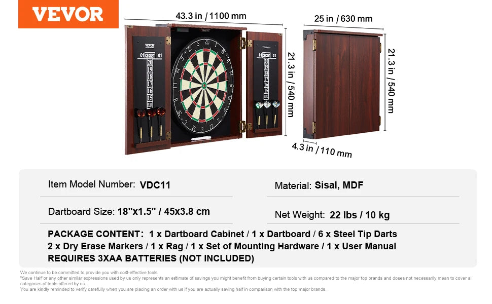 Professional Hanging Dartboard