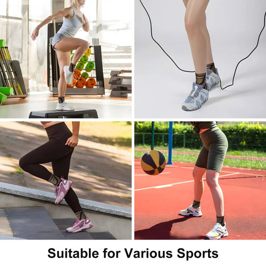 Copper Compression Ankle Brace Socks for Sprains and Arthritis.
