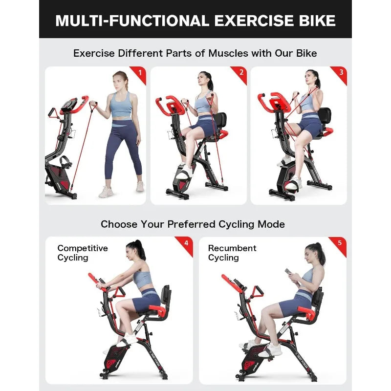 Folding Exercise Bike Stationary Machine