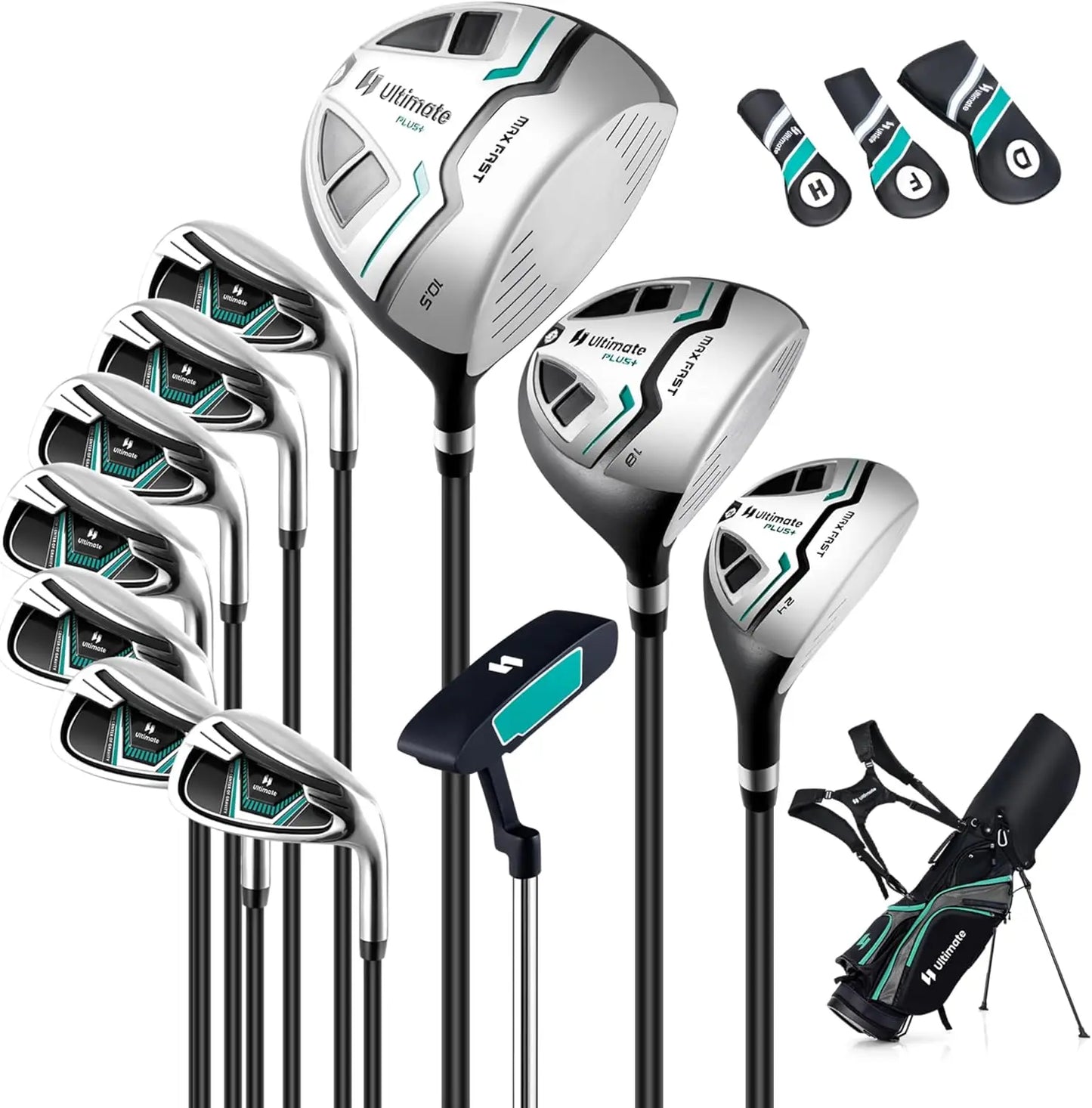 12 Pieces Men’s Right Hand Complete Golf Club Set.