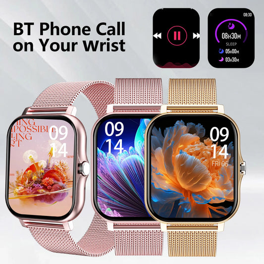 Smart watch wireless calling/dialing and fitness monitoring for iPhone/Andriod