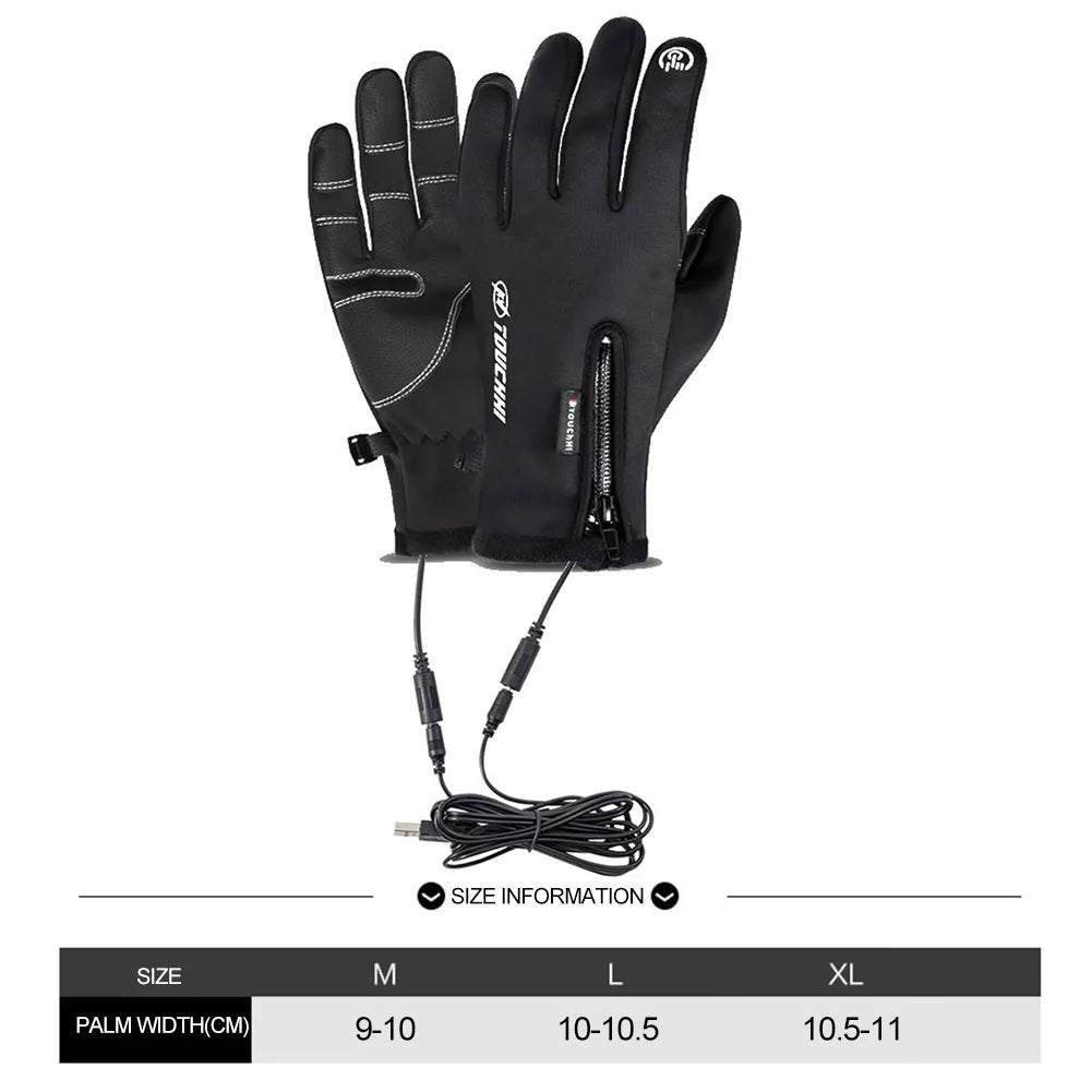 Electric Thermal Waterproof Gloves for Winter