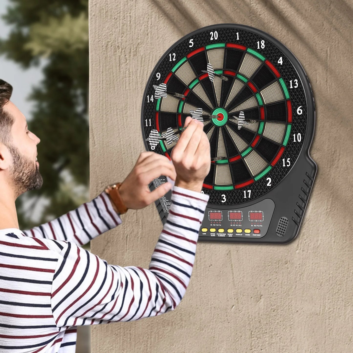 Electronic Dartboard with 27 Game Modes