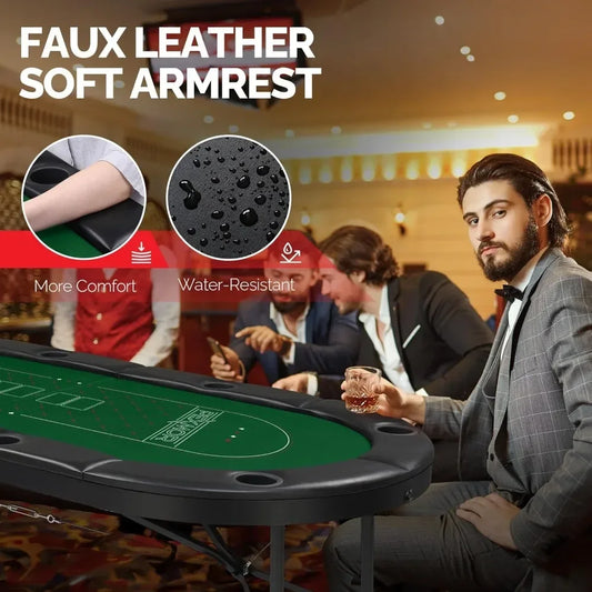 8 Player Texas Holdem Poker Table.