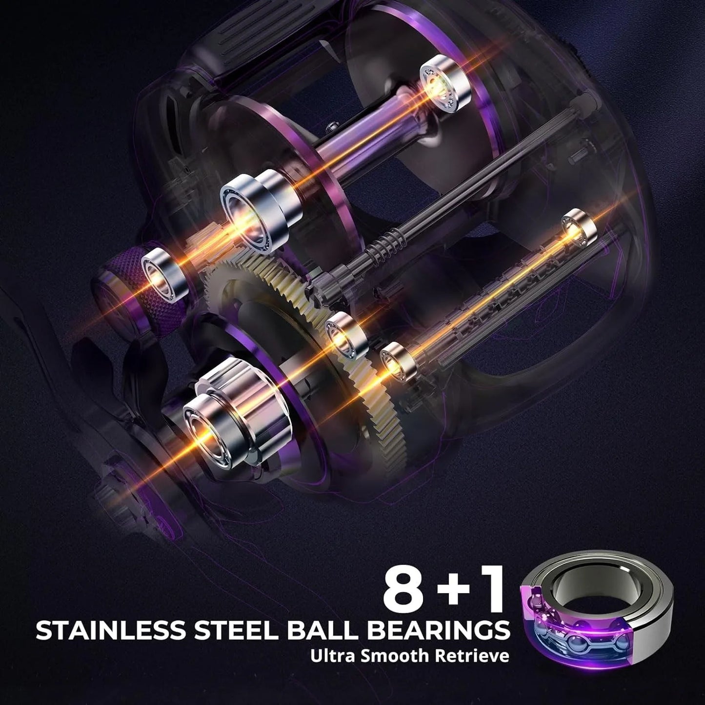 400 Baitcaster Fishing Reel 38Lbs Max Drag