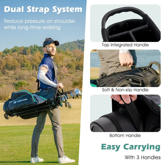 12 Pieces Men’s Right Hand Complete Golf Club Set.
