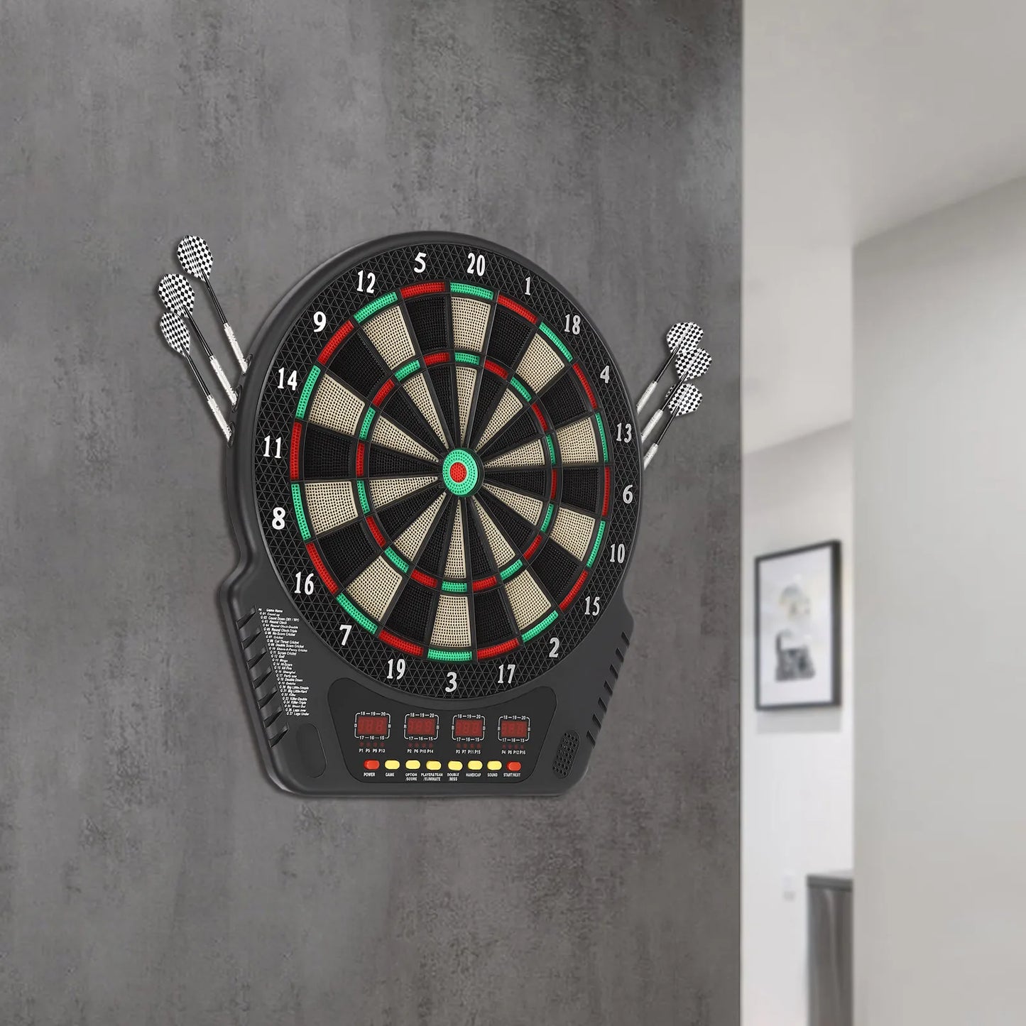 Electronic Dartboard with 27 Game Modes