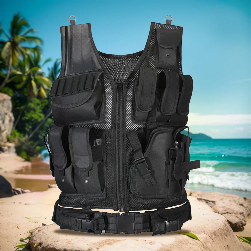 Nylon Hunting Vest Adjustable Multi-Pocket.