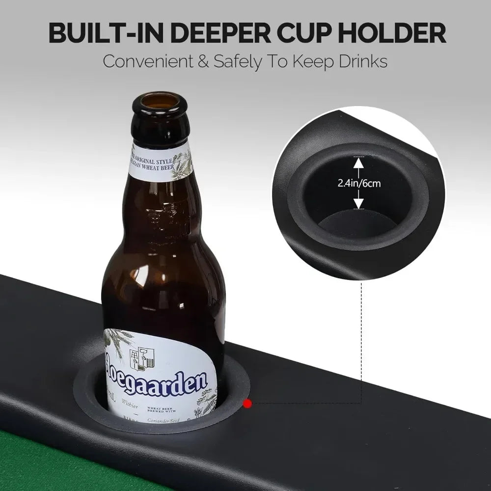 8 Player Texas Holdem Poker Table.