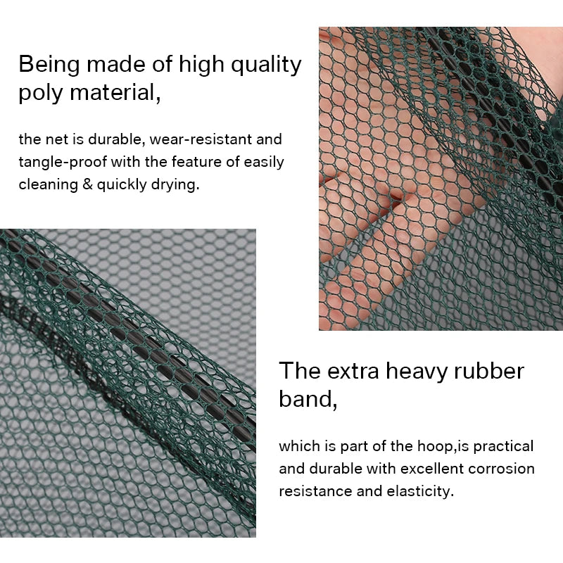 Aluminum Fishing Net Telescoping Foldable and Retractable Pole for catching.