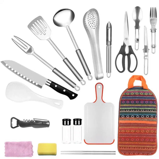 19pcs Cookware set with Storage Bag