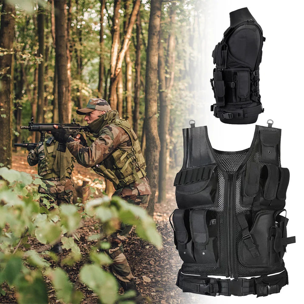 Nylon Hunting Vest Adjustable Multi-Pocket.