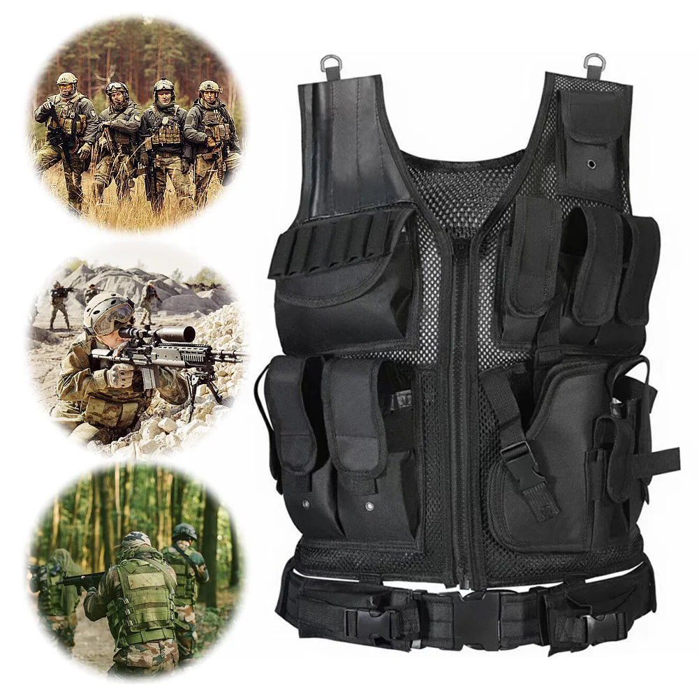 Nylon Hunting Vest Adjustable Multi-Pocket.