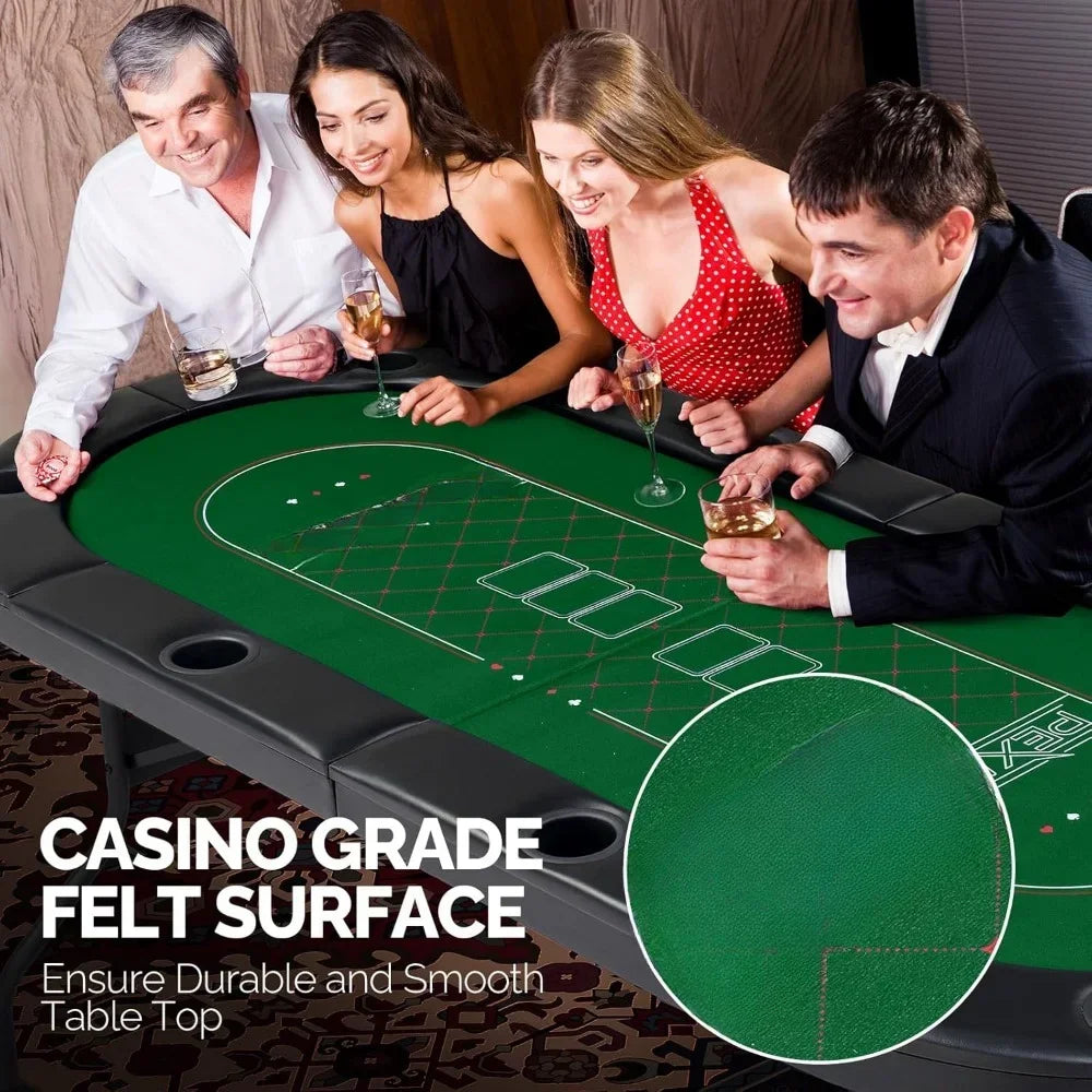 8 Player Texas Holdem Poker Table.