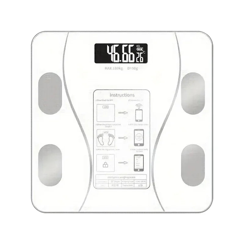 Smart Wireless Digital Body composition Fat Scale LED.