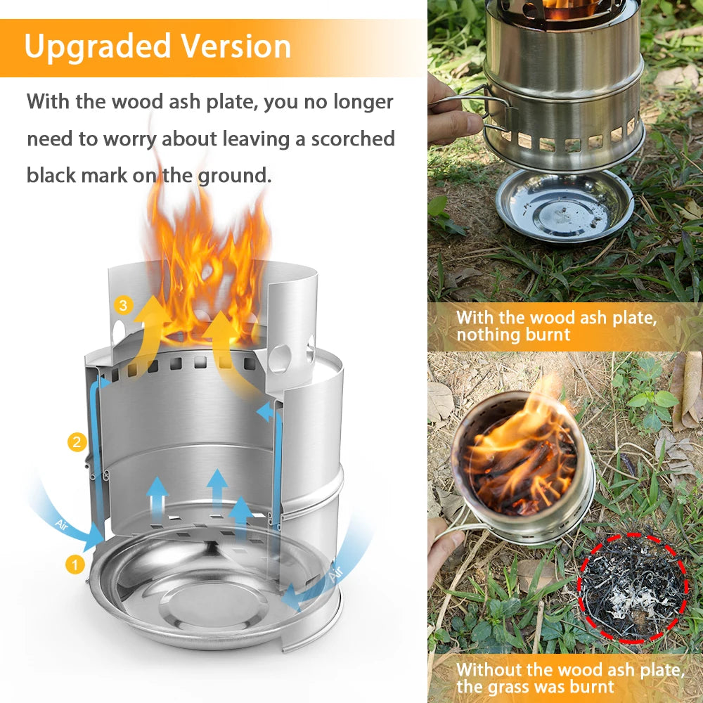 Portable Folding Wood Burning Stove
