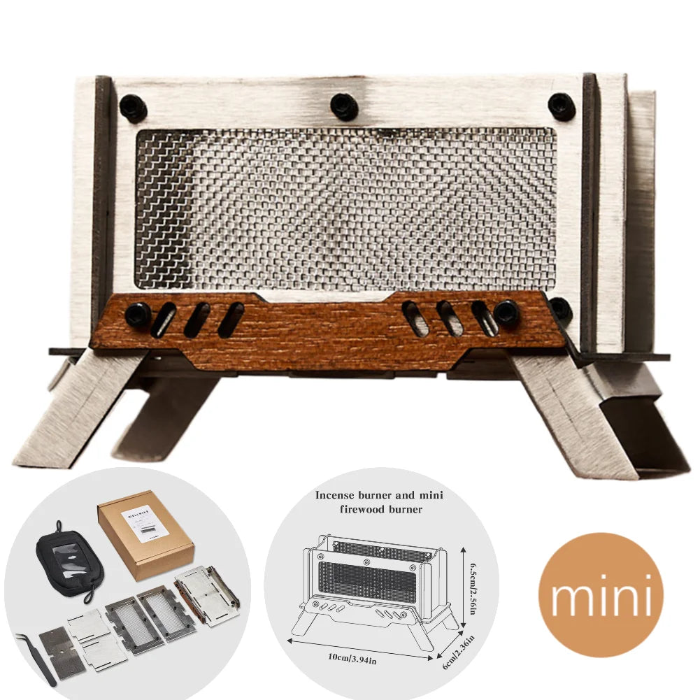 Mini Charcoal Stove Stainless Steel