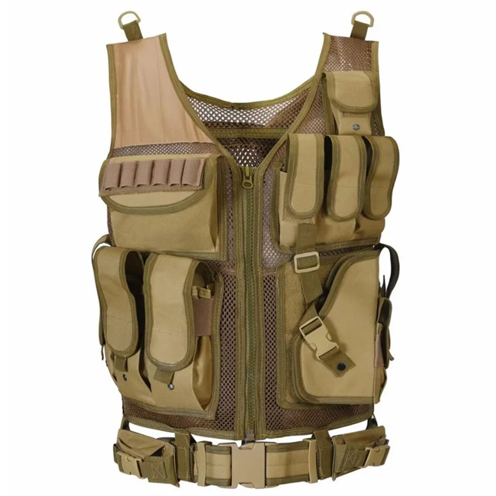 Nylon Hunting Vest Adjustable Multi-Pocket.