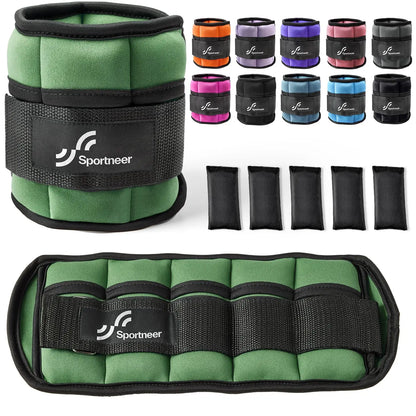 Adjustable Ankle Weights 1Pair,Unisex