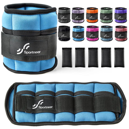 Adjustable Ankle Weights 1Pair,Unisex