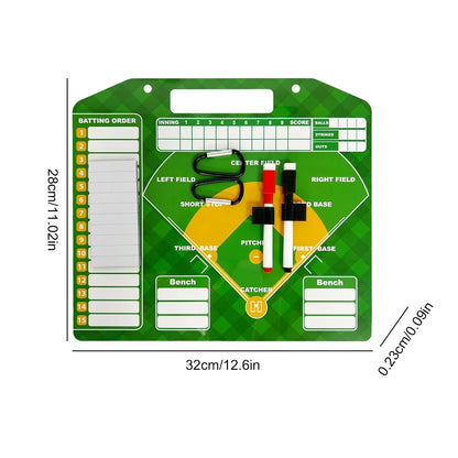 Magnetic Baseball Lineup White Board