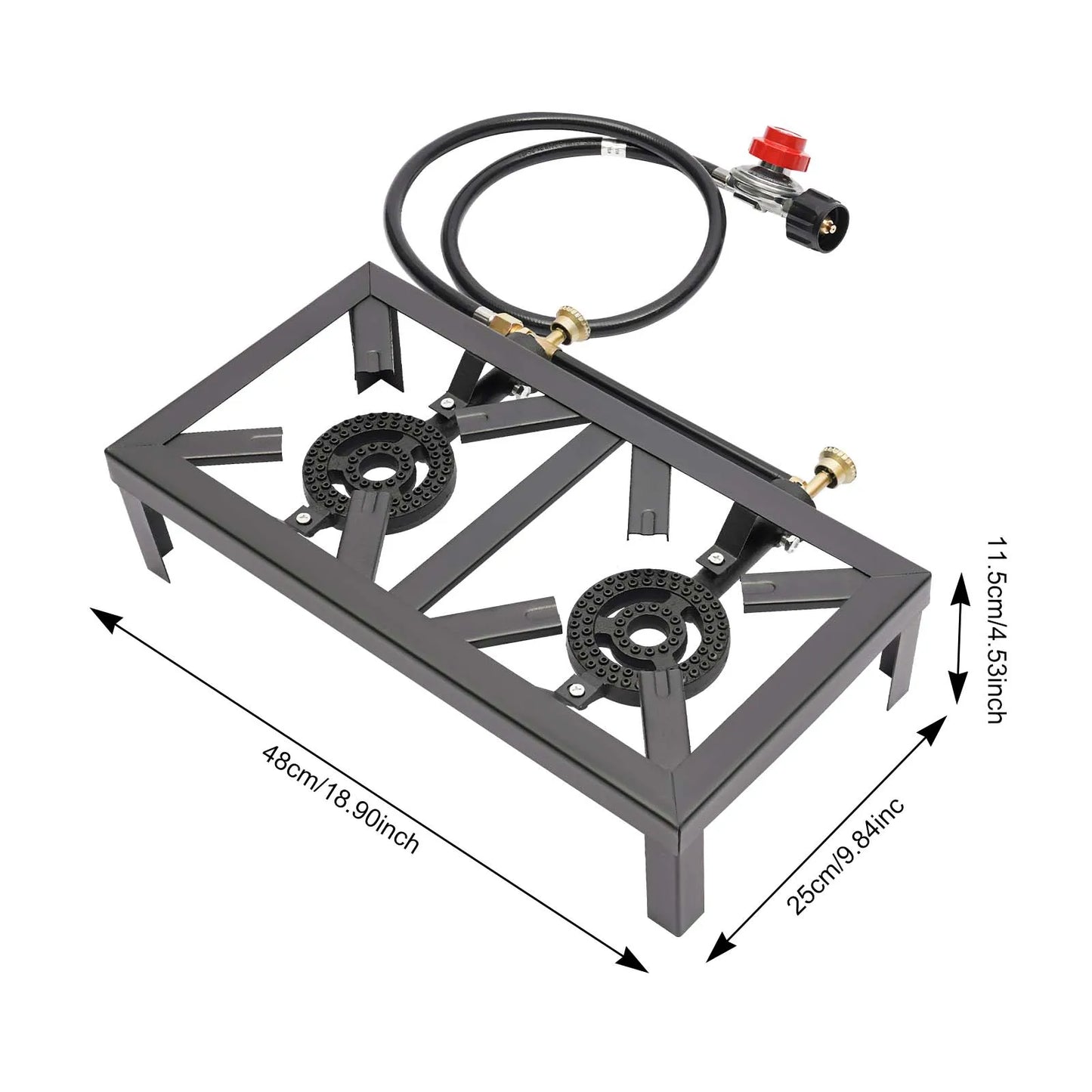 Propane Double Burner for Outdoor Cooking