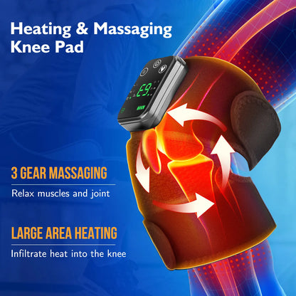 3 in 1 Shoulder,Knee and Elbow Heated Vibration Massager Pad