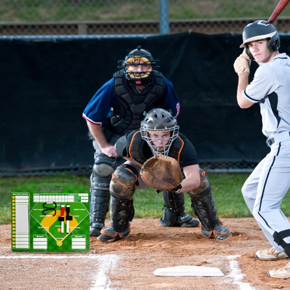 Magnetic Baseball Lineup White Board