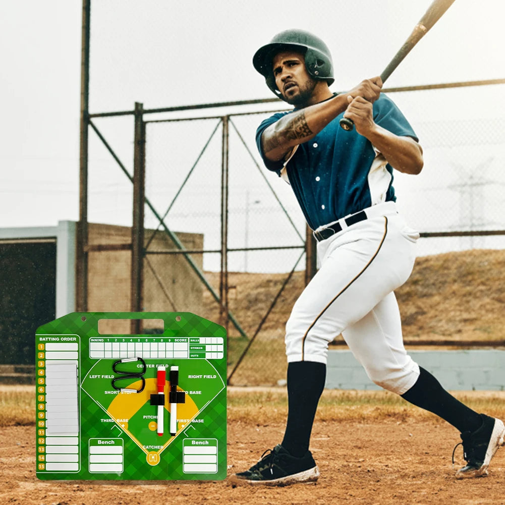 Magnetic Baseball Lineup White Board