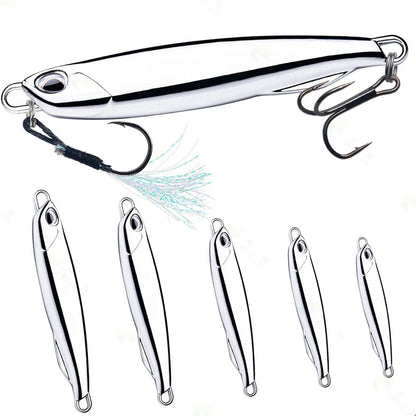 1-5PCS Metal Jig Fishing Lure Weights
