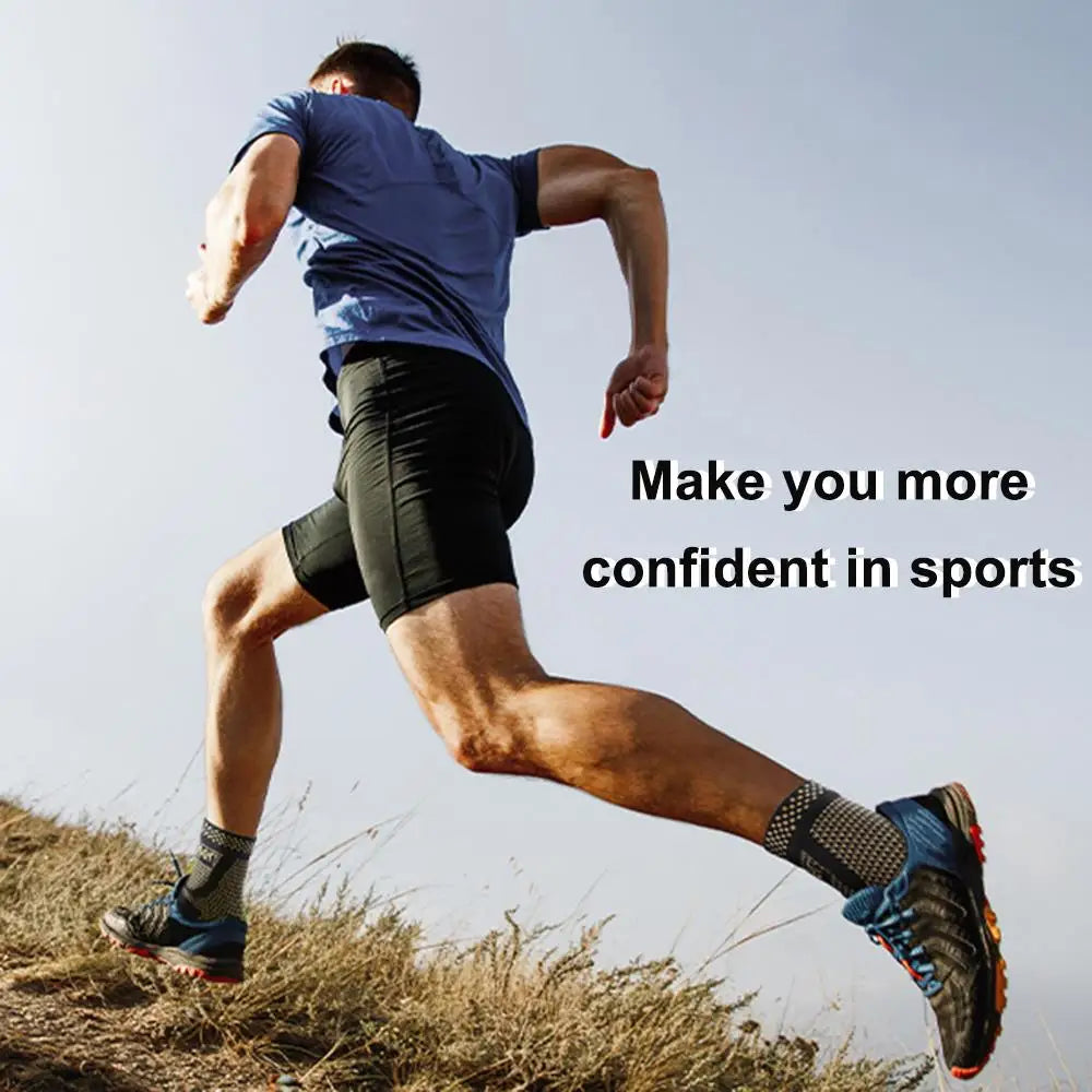 Copper Compression Ankle Brace Socks for Sprains and Arthritis.