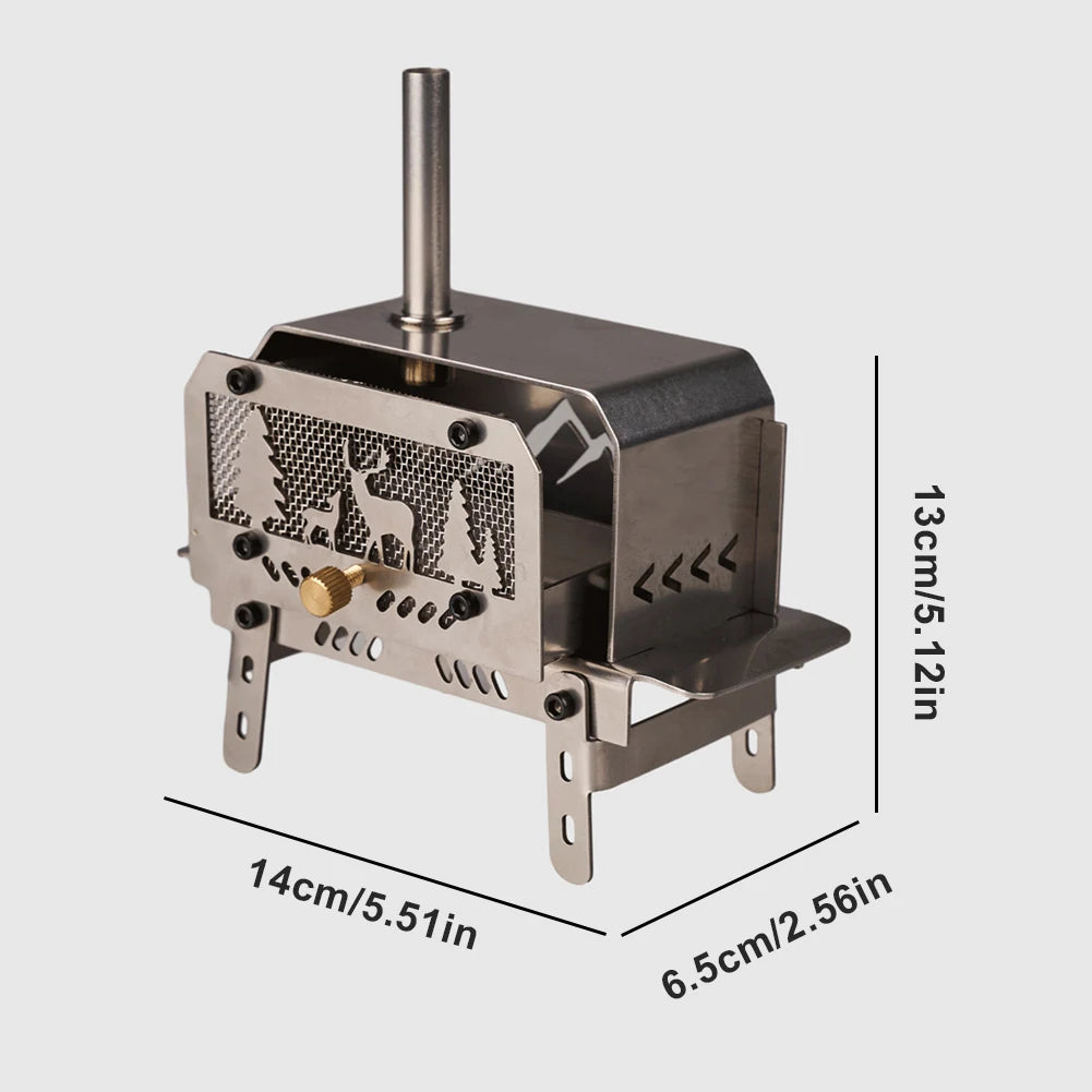 Mini Charcoal Stove Stainless Steel