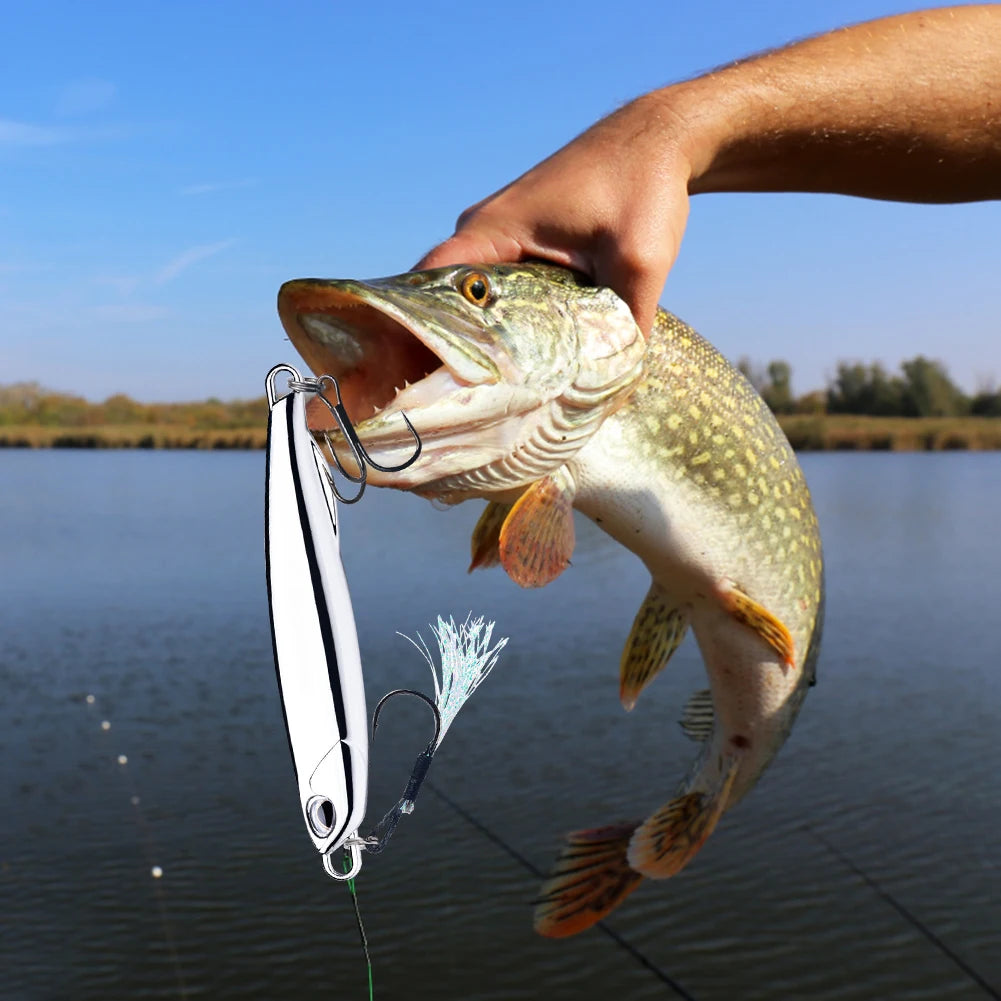 1-5PCS Metal Jig Fishing Lure Weights