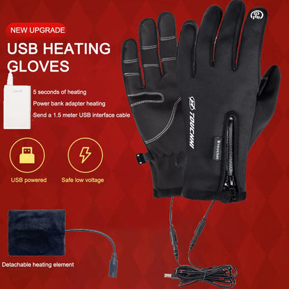 Electric Thermal Waterproof Gloves for Winter