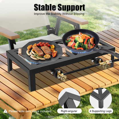 Propane Double Burner for Outdoor Cooking