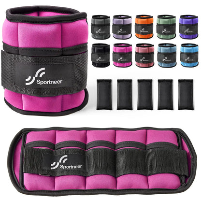 Adjustable Ankle Weights 1Pair,Unisex