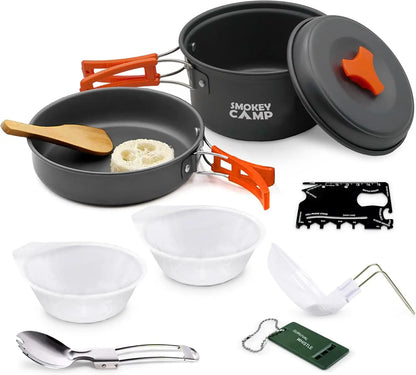 Camping Cookware Mess Kit Set