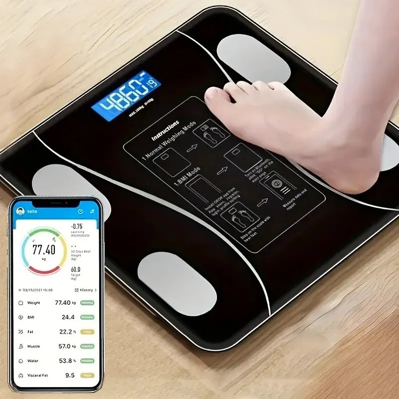 Smart Wireless Digital Body composition Fat Scale LED.