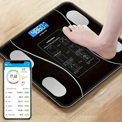 Smart Wireless Digital Body composition Fat Scale LED.