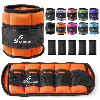 Adjustable Ankle Weights 1Pair,Unisex