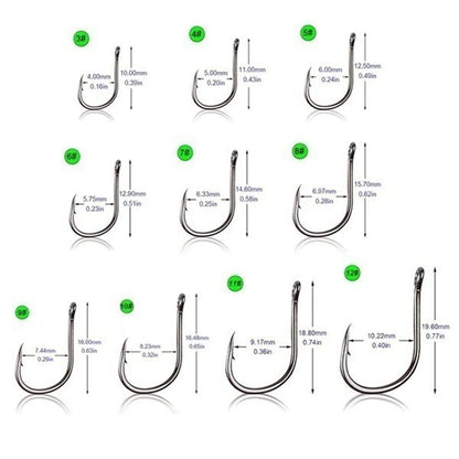 10 styles 100PCS Fishing Hooks