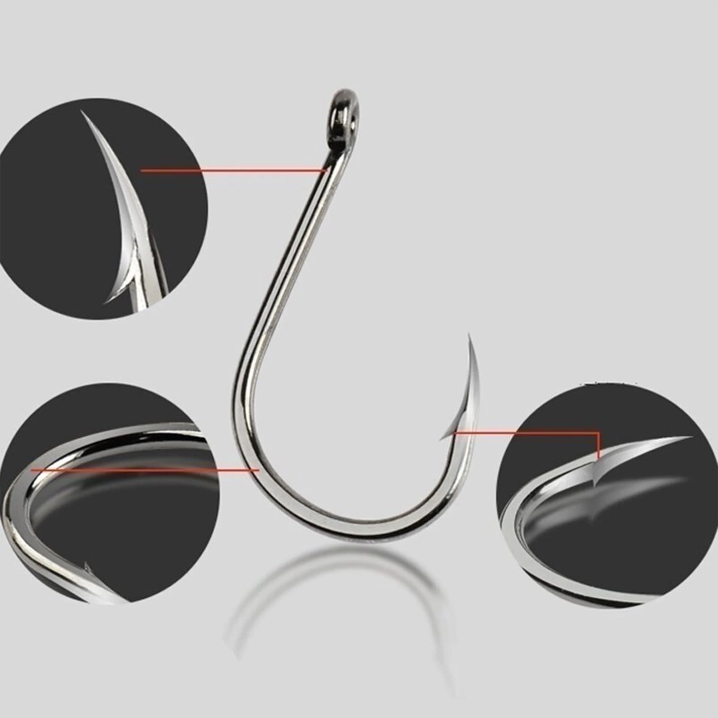 10 styles 100PCS Fishing Hooks