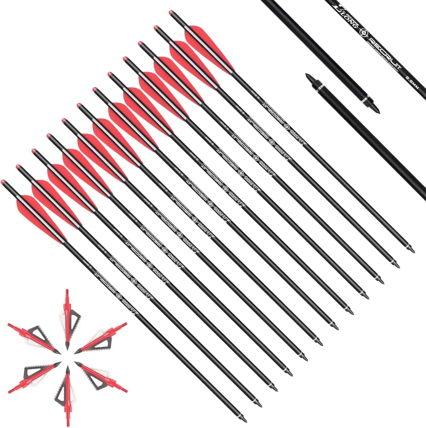 Crossbow Bolts 20 Inch Carbon