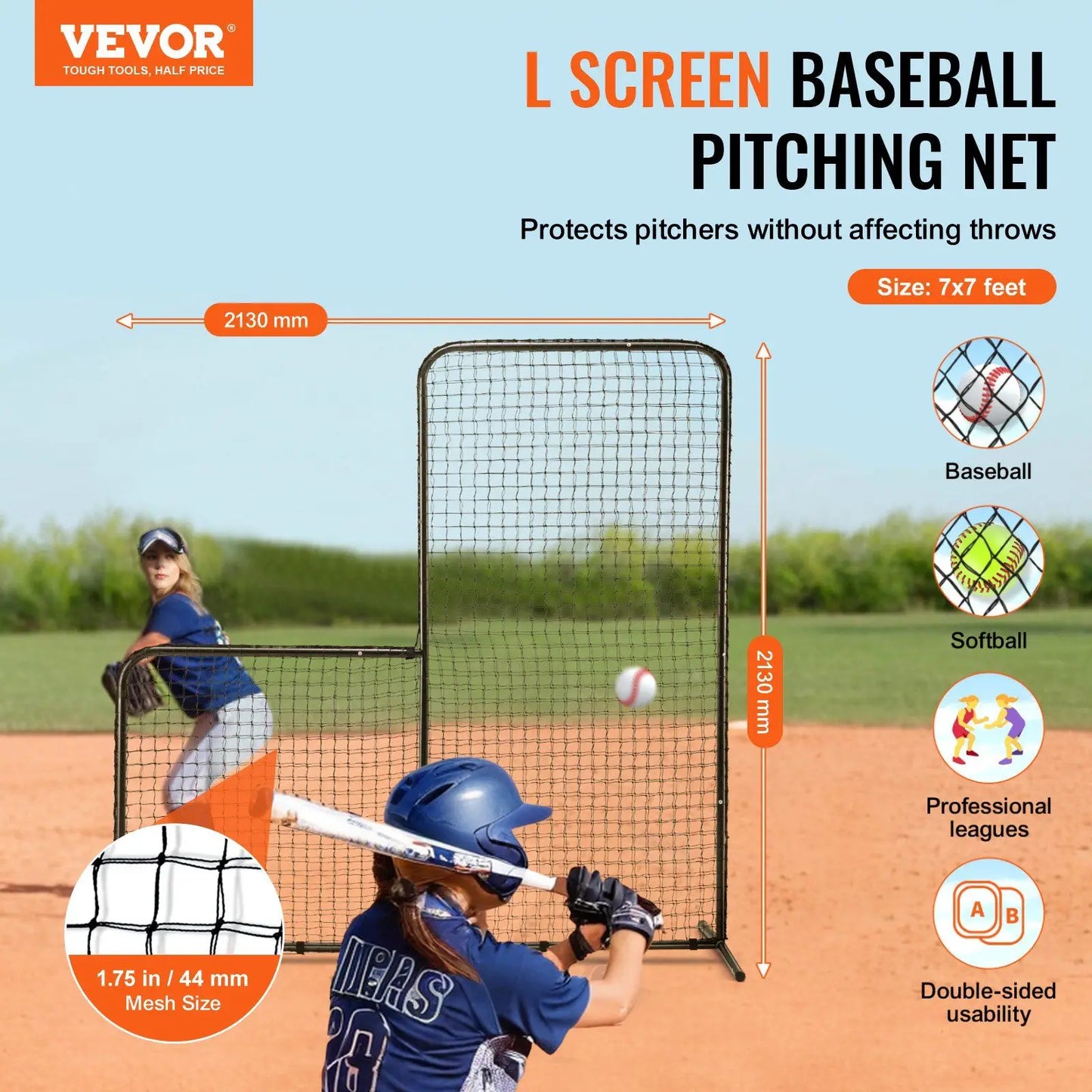 L Screen for Baseball and Softball